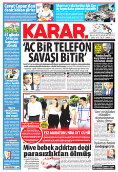 KARAR 22 Haziran 2025 gazete manşeti