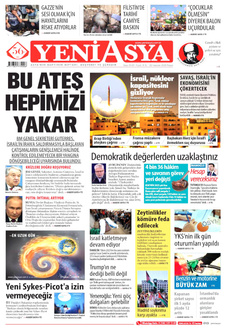 YENİ ASYA 22 Haziran 2025 gazete manşeti