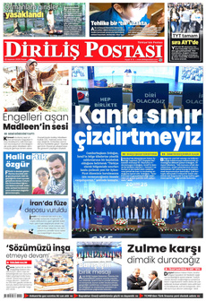 DİRİLİŞ POSTASI 22 Haziran 2025 gazete manşeti