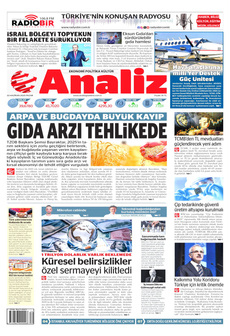 ANALİZ 22 Haziran 2025 gazete manşeti