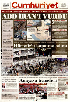 CUMHURİYET 23 Haziran 2025 gazete manşeti