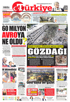 TÜRKİYE GAZETESİ 23 Haziran 2025 gazete manşeti