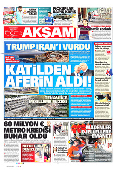 AKŞAM 23 Haziran 2025 gazete manşeti