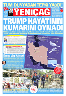 YENİÇAĞ 23 Haziran 2025 gazete manşeti