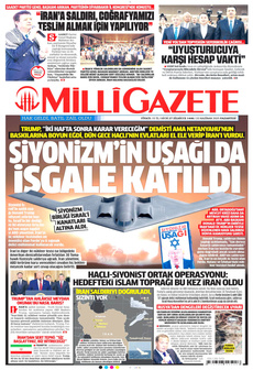 MİLLİ GAZETE 23 Haziran 2025 gazete manşeti