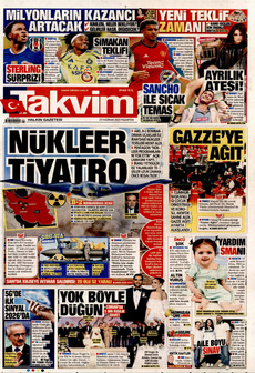TAKVİM 23 Haziran 2025 gazete manşeti