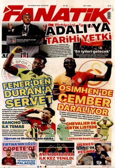 FANATİK 23 Haziran 2025 gazete manşeti