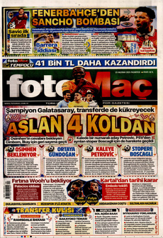 FOTOMAÇ 23 Haziran 2025 gazete manşeti
