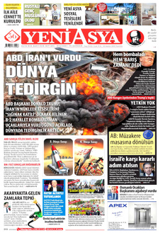 YENİ ASYA 23 Haziran 2025 gazete manşeti