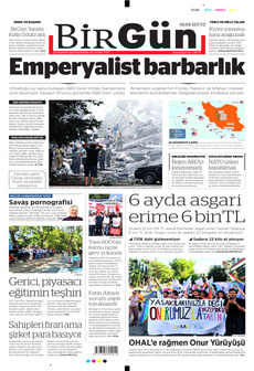 BİRGÜN 23 Haziran 2025 gazete manşeti