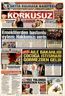 KORKUSUZ 23 Haziran 2025 gazete manşeti