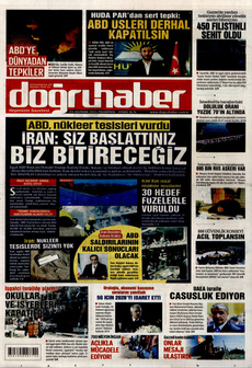 DOĞRU HABER 23 Haziran 2025 gazete manşeti