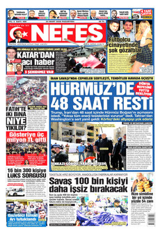 NEFES 23 Mart 2026 gazete manşeti