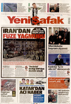 YENİ ŞAFAK 23 Mart 2026 gazete manşeti