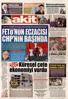 YENİ AKİT 23 Mart 2026 gazete manşeti