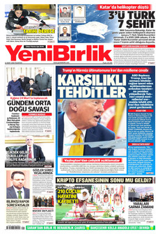 YENİBİRLİK 23 Mart 2026 gazete manşeti