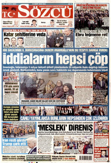 SÖZCÜ 24 Mart 2026 gazete manşeti