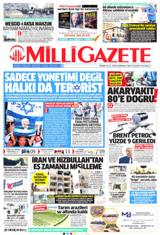 MİLLİ GAZETE 24 Mart 2026 gazete manşeti