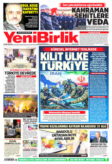 YENİBİRLİK 24 Mart 2026 gazete manşeti