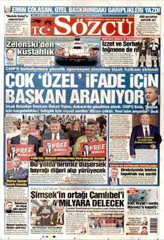 SÖZCÜ 28 Mart 2026 gazete manşeti