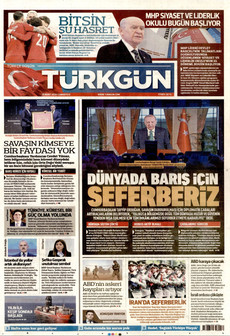 TÜRKGÜN 28 Mart 2026 gazete manşeti