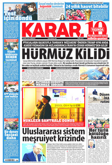 KARAR 28 Mart 2026 gazete manşeti
