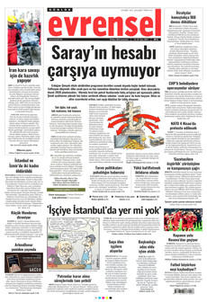 EVRENSEL 28 Mart 2026 gazete manşeti