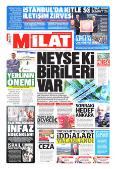 MİLAT 28 Mart 2026 gazete manşeti