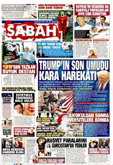 SABAH 30 Mart 2026 gazete manşeti