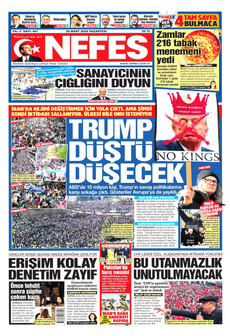 NEFES 30 Mart 2026 gazete manşeti