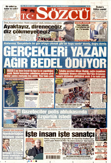 SÖZCÜ 30 Mart 2026 gazete manşeti