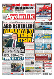 AYDINLIK GAZETESİ 31 Mart 2026 gazete manşeti