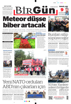 BİRGÜN 31 Mart 2026 gazete manşeti