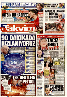 TAKVİM 31 Mart 2026 gazete manşeti