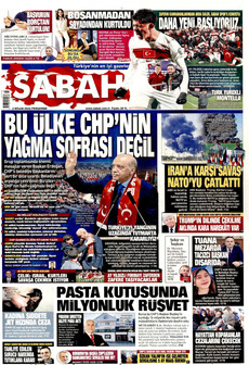 SABAH 2 Nisan 2026 gazete manşeti