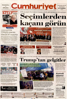 CUMHURİYET 2 Nisan 2026 gazete manşeti