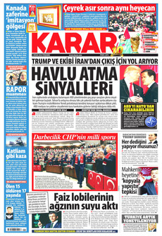 KARAR 2 Nisan 2026 gazete manşeti