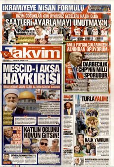 TAKVİM 2 Nisan 2026 gazete manşeti