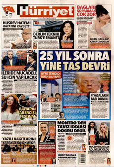 HÜRRİYET 3 Nisan 2026 gazete manşeti