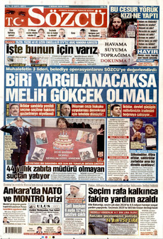 SÖZCÜ 3 Nisan 2026 gazete manşeti