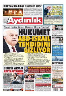 AYDINLIK GAZETESİ 3 Nisan 2026 gazete manşeti