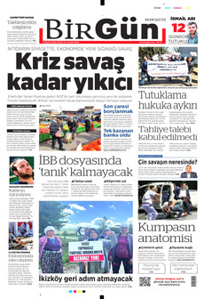 BİRGÜN 3 Nisan 2026 gazete manşeti