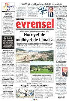 EVRENSEL 3 Nisan 2026 gazete manşeti