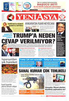 YENİ ASYA 3 Nisan 2026 gazete manşeti
