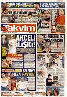 TAKVİM 3 Nisan 2026 gazete manşeti