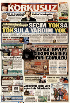 KORKUSUZ 3 Nisan 2026 gazete manşeti