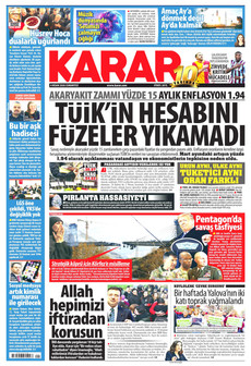 KARAR 4 Nisan 2026 gazete manşeti