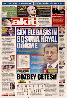 YENİ AKİT 4 Nisan 2026 gazete manşeti
