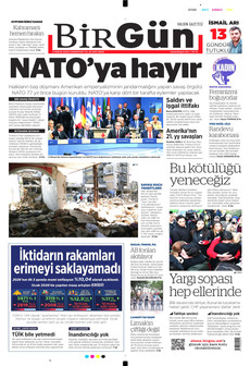 BİRGÜN 4 Nisan 2026 gazete manşeti