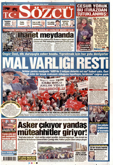 SÖZCÜ 5 Nisan 2026 gazete manşeti